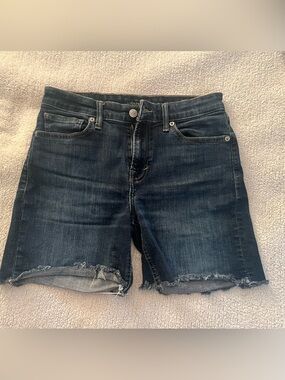 Lucky Brand Dark Wash Denim Cutoff Shorts The Ava Short Size 27